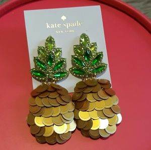 kate spade by the pool statement pinapple stud